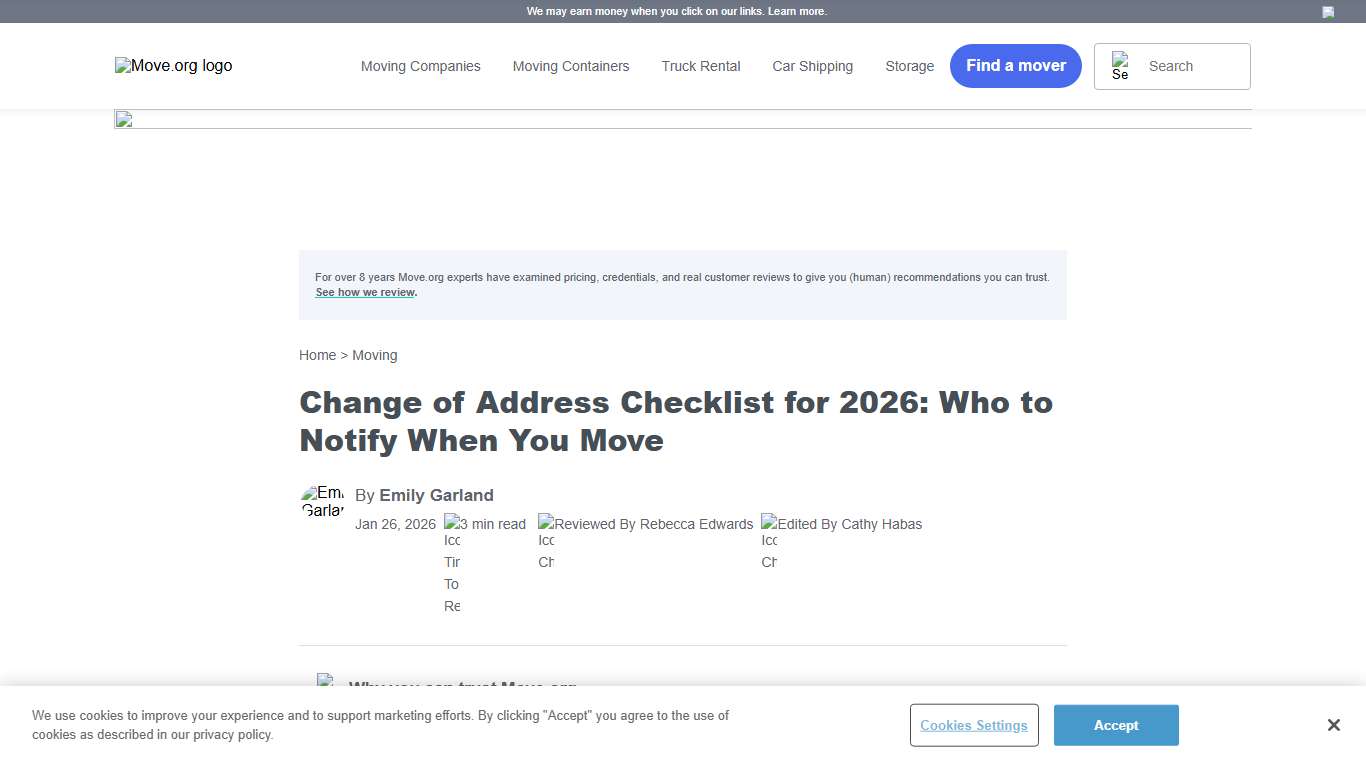 The Ultimate Change of Address Checklist 2026 Move.org